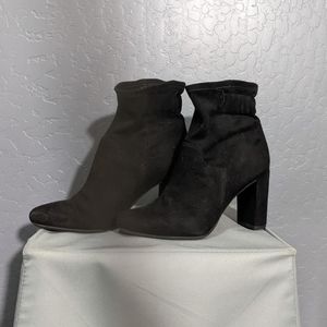 Franco Sarto Imelda faux suede heeled booties